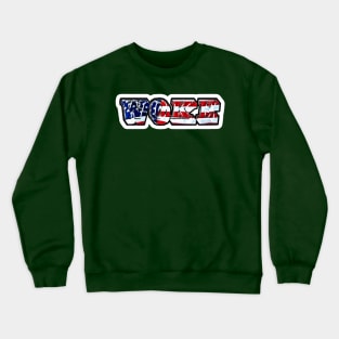 WOKE Patriotic - Front Crewneck Sweatshirt